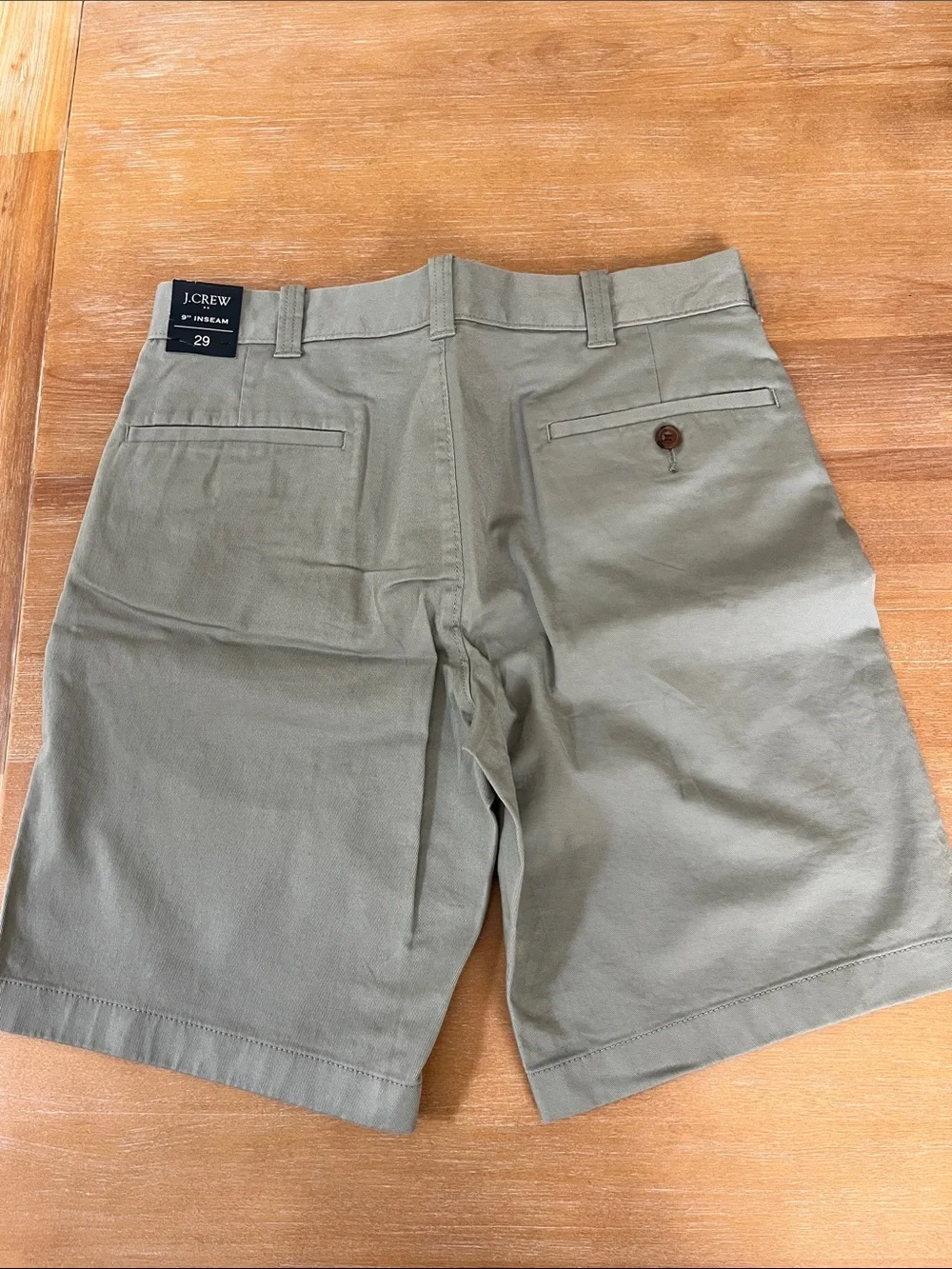 J. Crew Olive Green Flat Front Chino Shorts 29 NWT